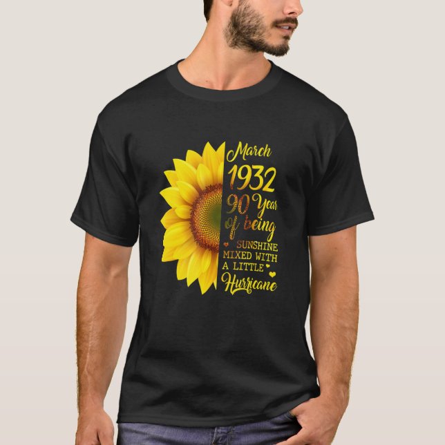 Solrosmars 1932 90 år av solsken Hu T Shirt (Framsida)