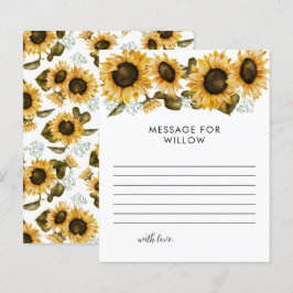 Solrosmeddelande om födelsedags-kort för kapsel