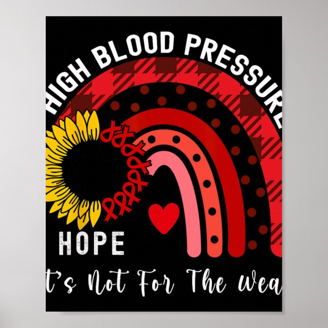 Solrosmedvetande vid högt blodtryck poster (Framsidan)