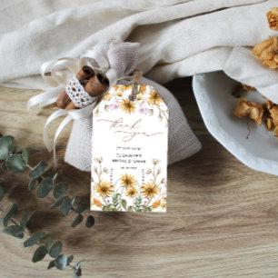 SolrosMöhippa Tack Gift Märkre Presentetikett