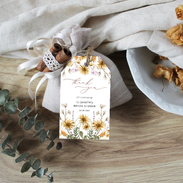 SolrosMöhippa Tack Gift Märkre Presentetikett (Skapare uppladdad)