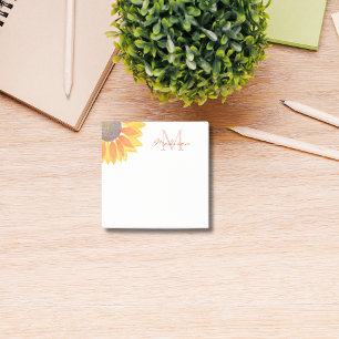 Solrosmonogram Post-it Block