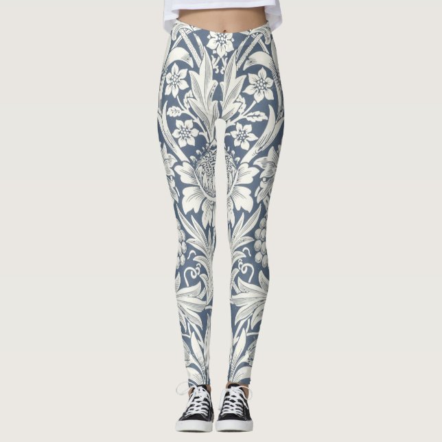 Solrosmönster (av William Morris) Leggings (Framsida)