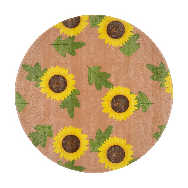 Solrosmönsterdesign – Söt blomsterestetik (Framsidan)