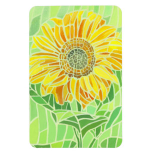 Solrosmosaik Flexible Fridge Magnet