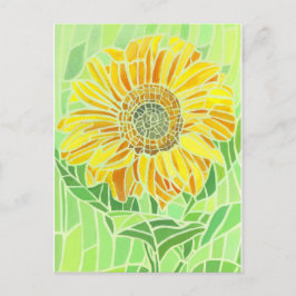 Solrosmosaikdesign Vykort