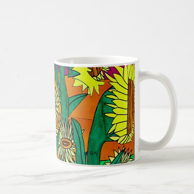 Solrosmugg Kaffemugg (Höger)