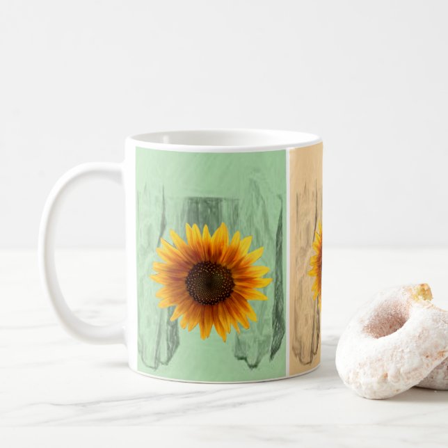 Solrosmugg Kaffemugg (Med munk)