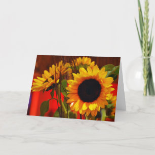 Solrosnotecard Kort