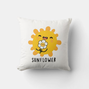 Solrosnyj Sol och blomrosa Kudde