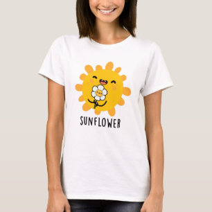 Solrosnyj Sol och blomrosa T Shirt