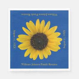 Solrosolhändelse, Personlig Blue Pappersservett