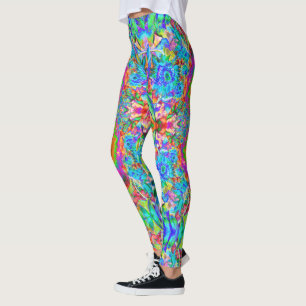 Solrosolja fält solblommor av abstrakt för alltid  leggings