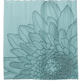 Solrosolja med stor skalgrafik | Shower Curtain