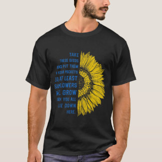 Solrosolja Ukraina, ukrainska solrosfrön  T Shirt