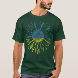 Solrosolja, ukrainsk Flagga Solblommor Premium T Shirt