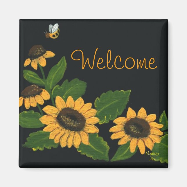 Solrosoljetorn Magnet (Framsidan)