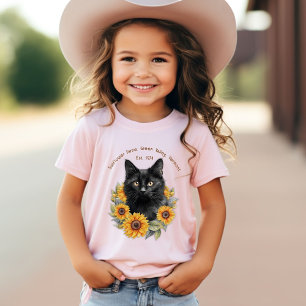 Solrosolkat Farm Namn T Shirt