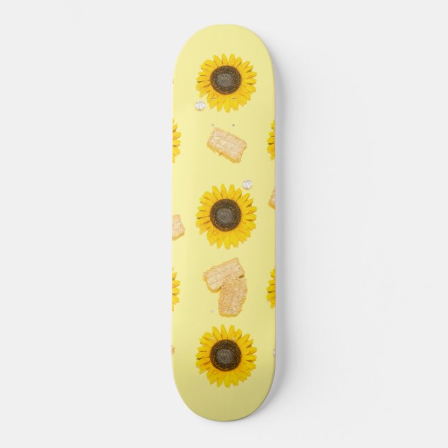 solrosolstyrka mini skateboard bräda 18,5 cm (Framsida)