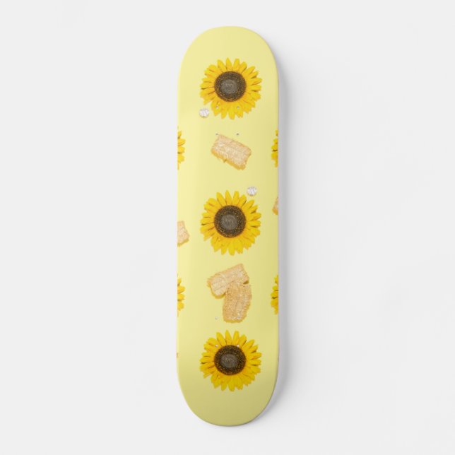 solrosolstyrka mini skateboard bräda 18,5 cm (Framsida)