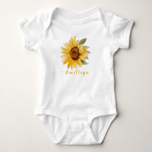 Solrosolyckor Skriv ut Personlig Namn Cute Morden T Shirt