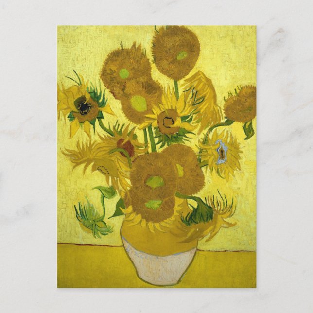 Solrosor （15 st） vykort (Framsida)