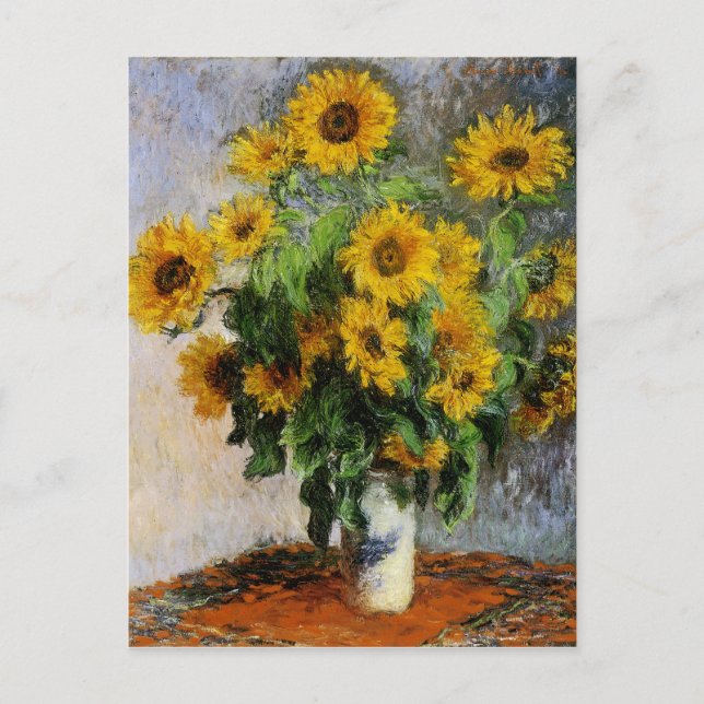 Solrosor av Monet Vykort (Framsida)