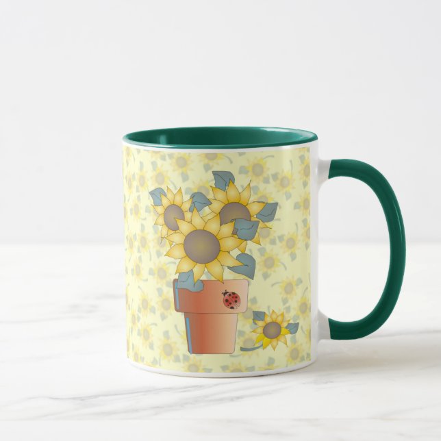 SOLROSOR av SHARON SHARPE Mugg (Höger)