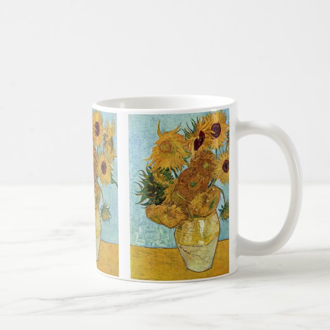Solrosor av Vincent Van Gogh Kaffemugg (Höger)