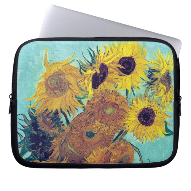 Solrosor av Vincent Van Gogh Laptop Sleeve (Framsidan)