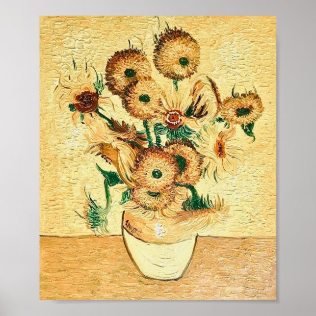 Solrosor av Vincent van Gogh Poster (Framsidan)