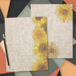 Solrosor Dekorerat Dubbelsidigt Scrapbookpapper
