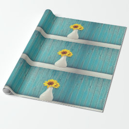 Solrosor i en vas presentpapper