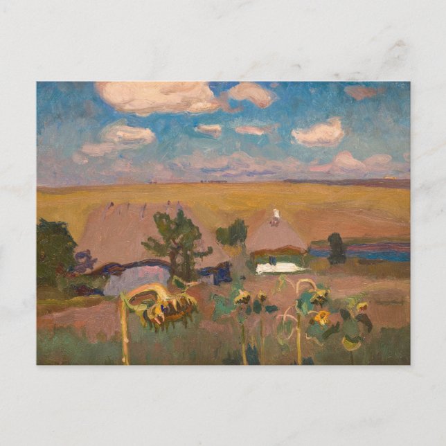 Solrosor | Jan Stanisławski Vykort (Framsida)