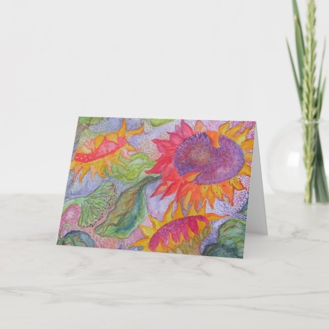 "Solrosor ", Kort (Framsida)