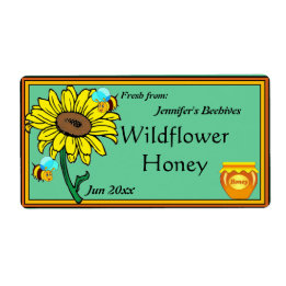 Solrosor och honungspot fraktsedel