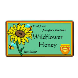 Solrosor och honungspot fraktsedel