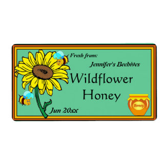 Solrosor och honungspot fraktsedel