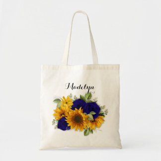 Solrosor och Ro Bridesmaid Bags Tygkasse