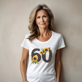 Solrosor Sextio Damtröja - 60-årsdag T Shirt