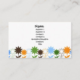 Solrosor skuggar - skräddarsy visitkort