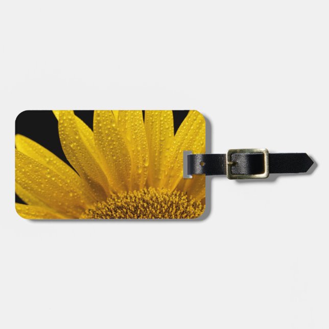 Solrosor som upp blöter sun.en bagagebricka (Horisontell Framsida)