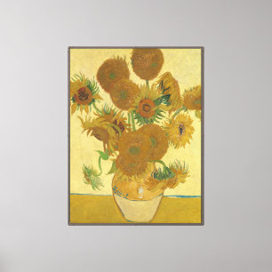 Solrosor, Stilleben Oljemålning, Van Gogh Canvastryck