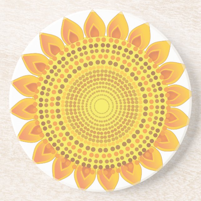 Solrosor Underlägg Sandsten (Framsidan)