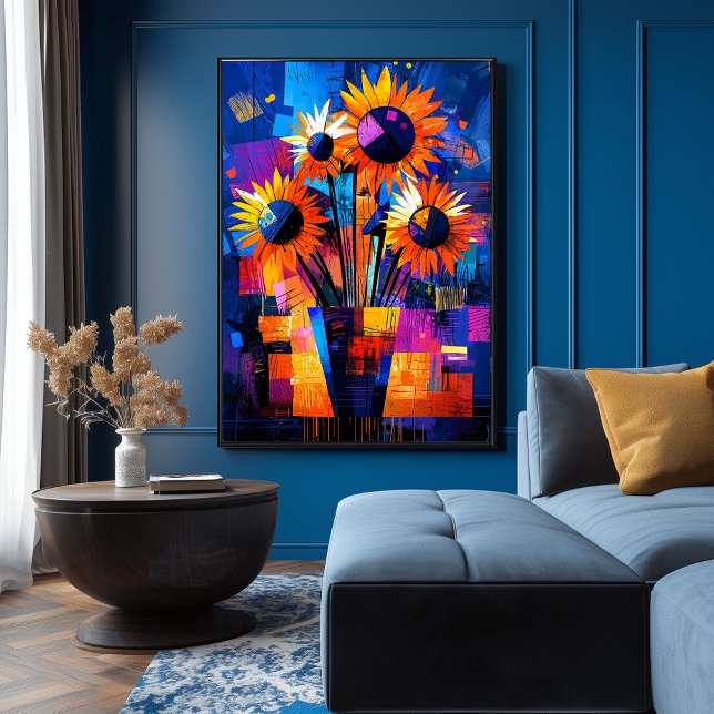 Solrosor – Van Gogh Återuppfunnen Vibrant Abstrakt Poster (Skapare uppladdad)