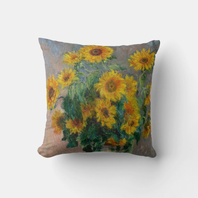 Solrosor vid Claude Monet Kudde (Framsida)