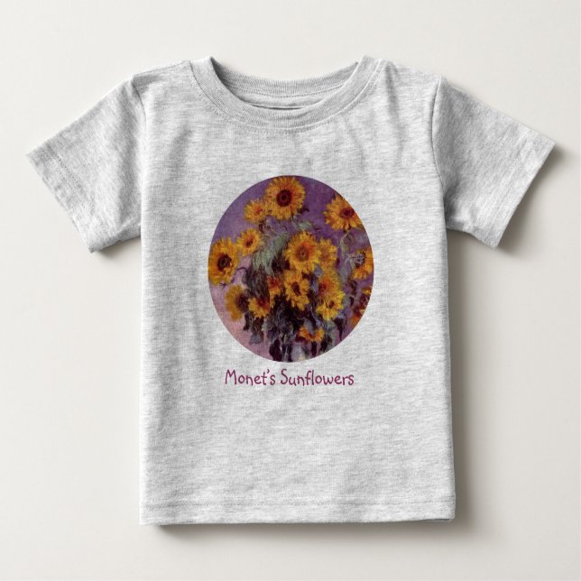 Solrosor vid Claude Monet T Shirt (Framsida)