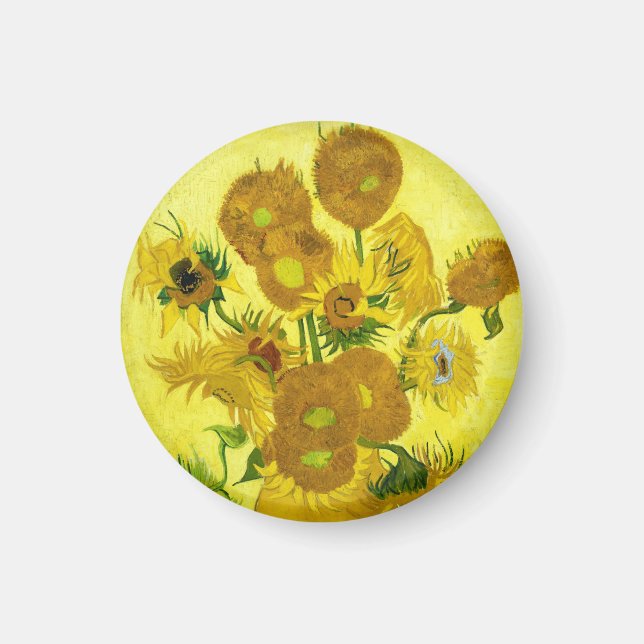 Solrosor Vincent van Gogh  Magnet (Framsidan)