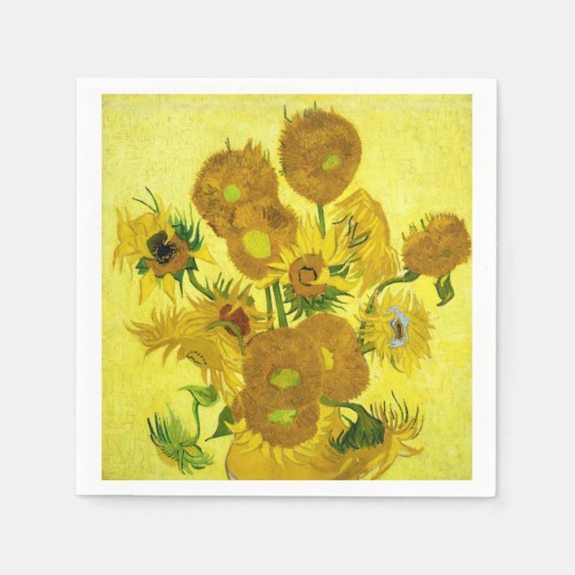 Solrosor Vincent van Gogh     Pappersservett (Framsidan)
