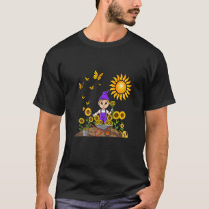 solrosplantor, trädgårdgnom ki t shirt